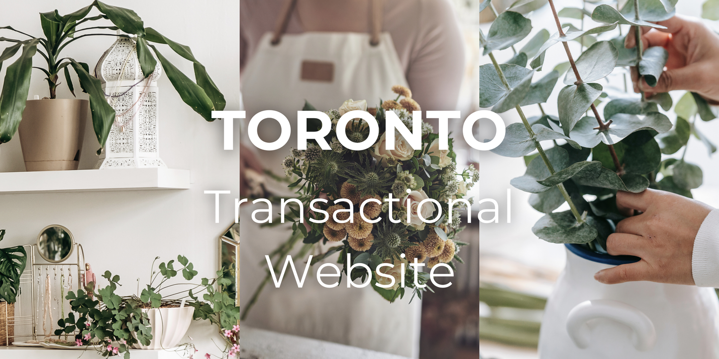 Shopify Transactional Website for Florists - TORONTO Template