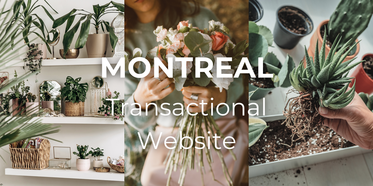 Shopify Transactional Website for Florists - MONTREAL Template