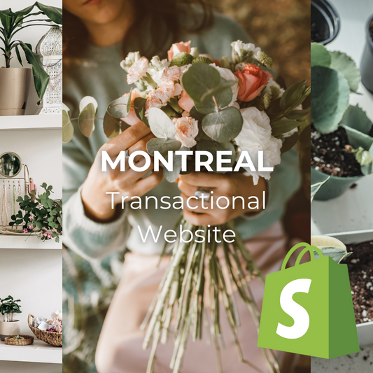 Shopify Transactional Website for Florists - MONTREAL Template